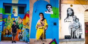 Dzielnica street art w Palermo