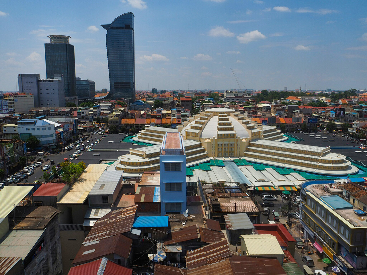 Central Market w stolicy Kambodży